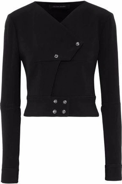 Roland Mouret Woman Cutout Crepe Jacket Black