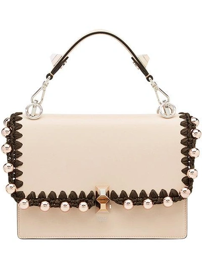 Fendi Kan I Shoulder Bag In White