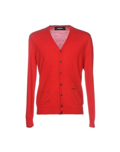 Dsquared2 Cardigans In Red