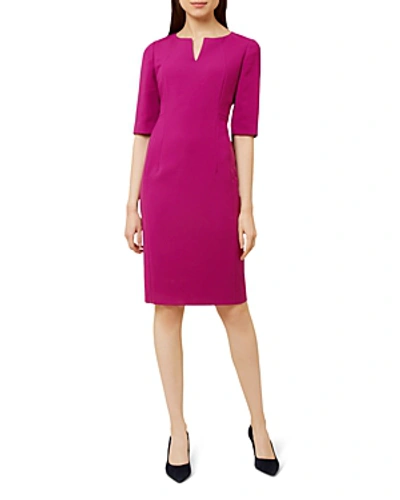 Hobbs London Eimear Sheath Dress In Magenta