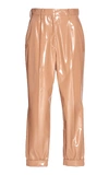 N°21 N&deg;21 Romina Patent Leather Pant In Neutral