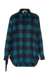 N°21 N&deg;21 Lippo Heavy Check Flannel Shirt In Blue