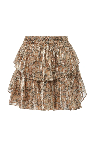 Loveshackfancy Ruffle Mini Skirt In Floral