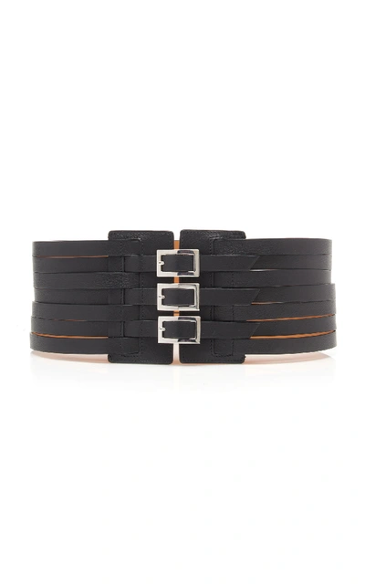 Maison Vaincourt Exclusive Multi Strap Belt In Black