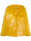 Aspesi Hooded Zipped Jacket In Yellow