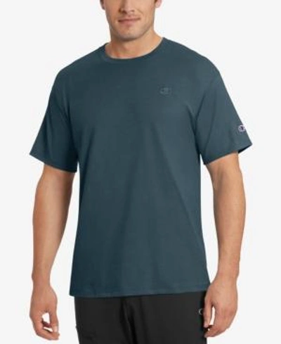 Champion Men's Cotton Jersey T-shirt In Juniper Blue
