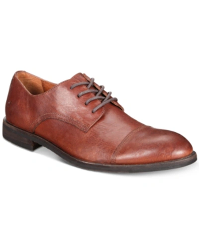 Frye Men's Scott Cap-toe Oxfords, Created For Macy's Men's Shoes In Cognac