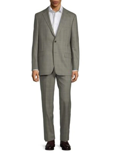 Hickey Freeman 2-piece Wool Check Suit In Grey