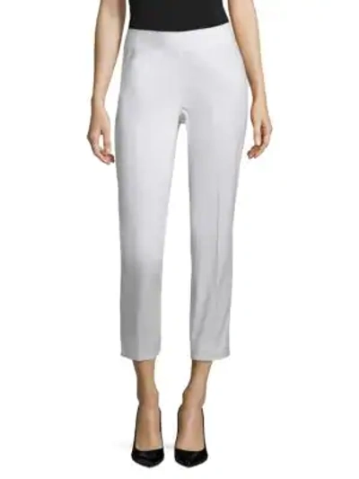 Lafayette 148 Stanton Casual Cropped Pants In White
