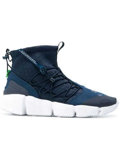 Nike Air Footscape Mid Utility Sneakers In Blue