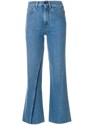 Ports 1961 Cropped Boyfriend Jeans - Blue