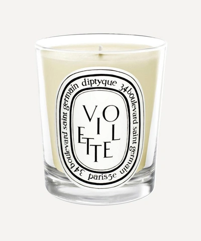 Diptyque Violette Scented Candle 190g In White