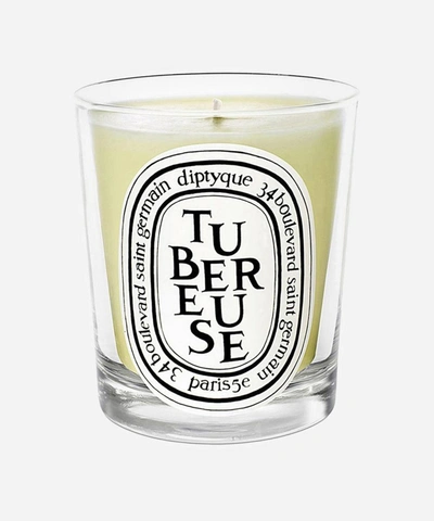 Diptyque Tubereuse Mini Scented Candle 70g In White