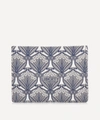 Liberty London Iphis Canvas Business Card Holder In Grey