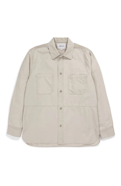 Norse Projects Ulrik Cotton Overshirt In Cream