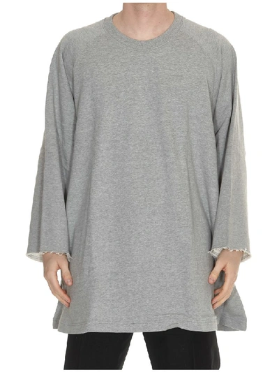 Comme Des Garçons Shirt Oversized Sweatshirt In Grey