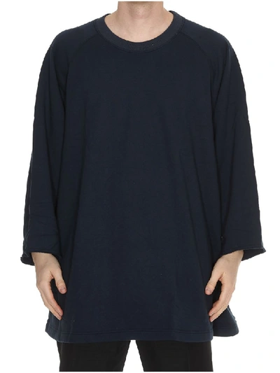 Comme Des Garçons Shirt Oversized Sweatshirt In Dark Blue