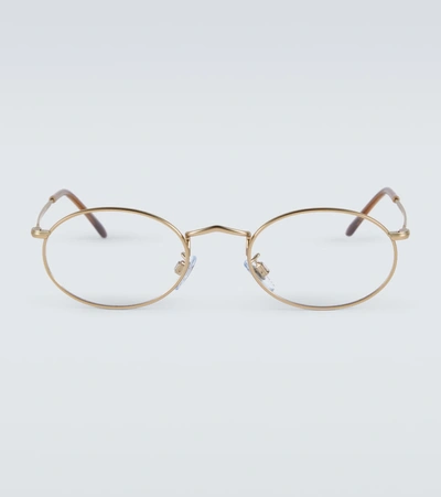 Giorgio Armani Eyeglasses In Matte Pale Gold