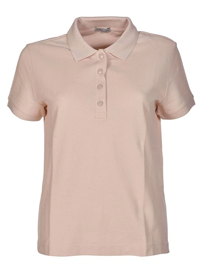 Moncler Classic Polo Shirt In Pink