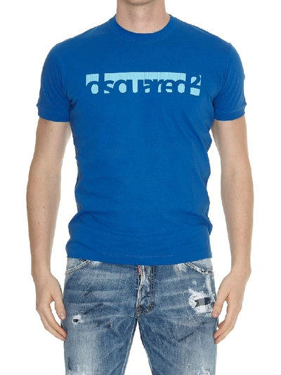 Dsquared2 Logo T-shirt In Blue