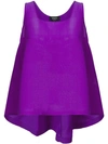 Rochas Flared Cami In Purple