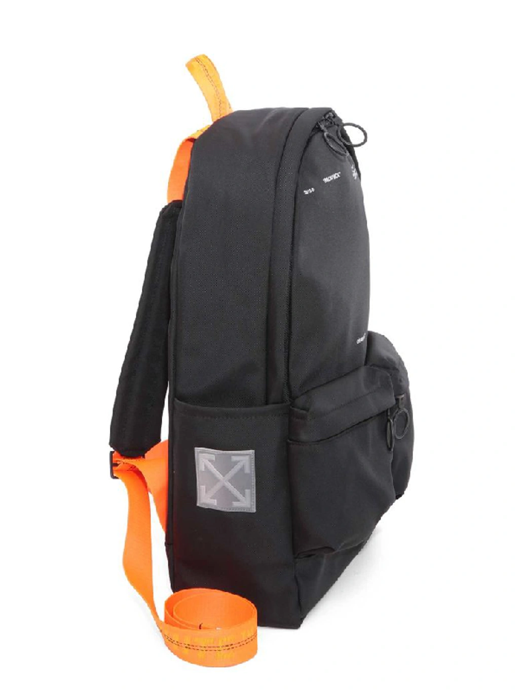 Off-white Black, White And Orange Tape Canvas Backpack From In