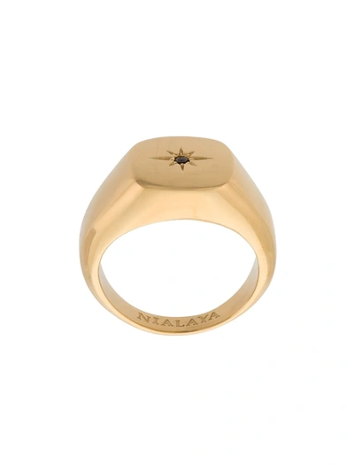 Nialaya Jewelry Skyfall Starburst Signature Ring In Gold