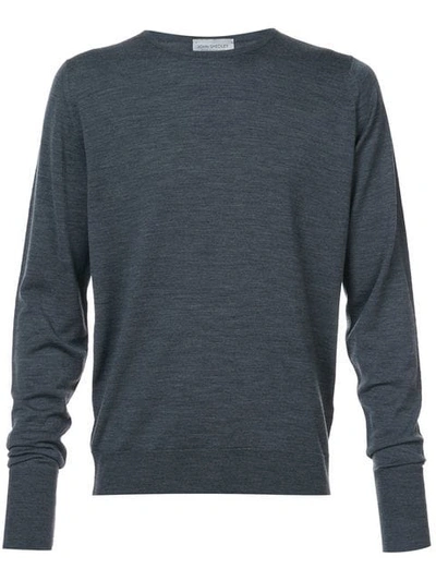 John Smedley Crew-neck Jumper In Grey