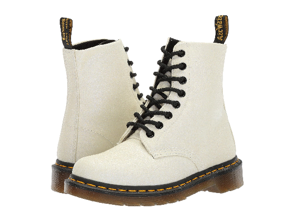 dr martens glitter white