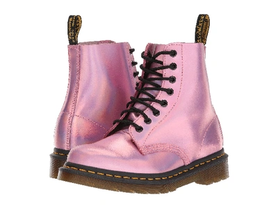 Dr. Martens Pascal Rs 8-eye Boot In Mallow Pink Reflective Metallic Leather  | ModeSens