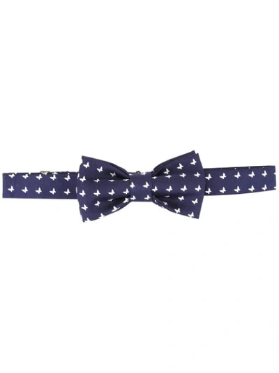 Fefè Glamour Pochette Fefè Butterfly Print Bow Tie - Blue