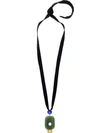 Marni Pearl Pendant Necklace - Black