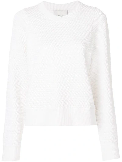 3.1 Phillip Lim / フィリップ リム Faux-plaited Pullover In White