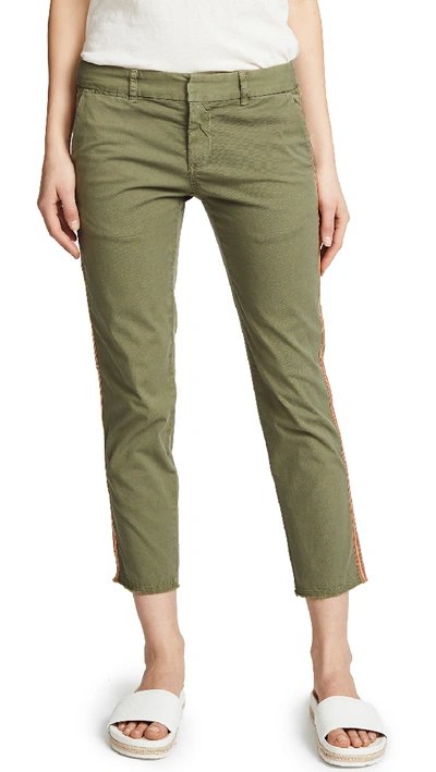 Nili Lotan East Hampton Pants With Tape In Army Green