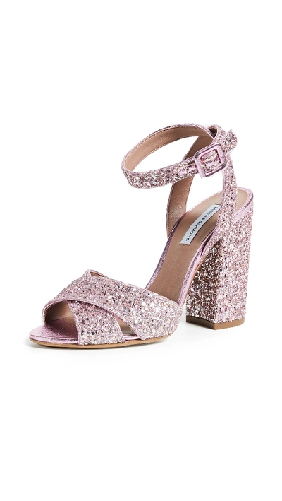 Tabitha Simmons Connie Glitter Pumps In Pink Glitter