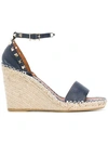 Valentino Garavani Valentino  Rockstud Espadrille Sandals - Blue