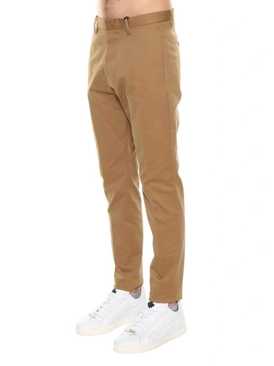 Dsquared2 Cropped Tailored Trousers In Biscotto