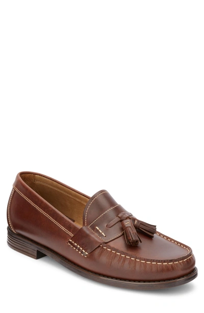 G.h. Bass & Co. Wallace Tassel Loafer In Dark Brown Leather