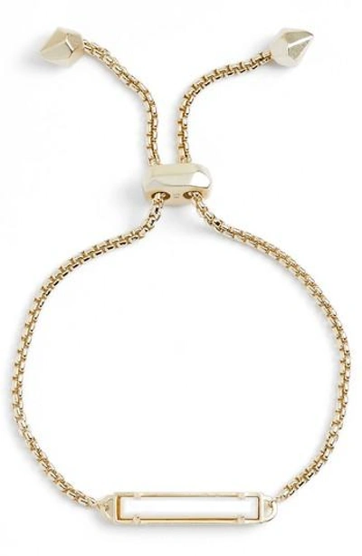 Kendra Scott Stan Bracelet In Ivory Mop/ Gold