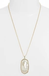 Kendra Scott Reid Adjustable Necklace In Ivory Mop/ Gold