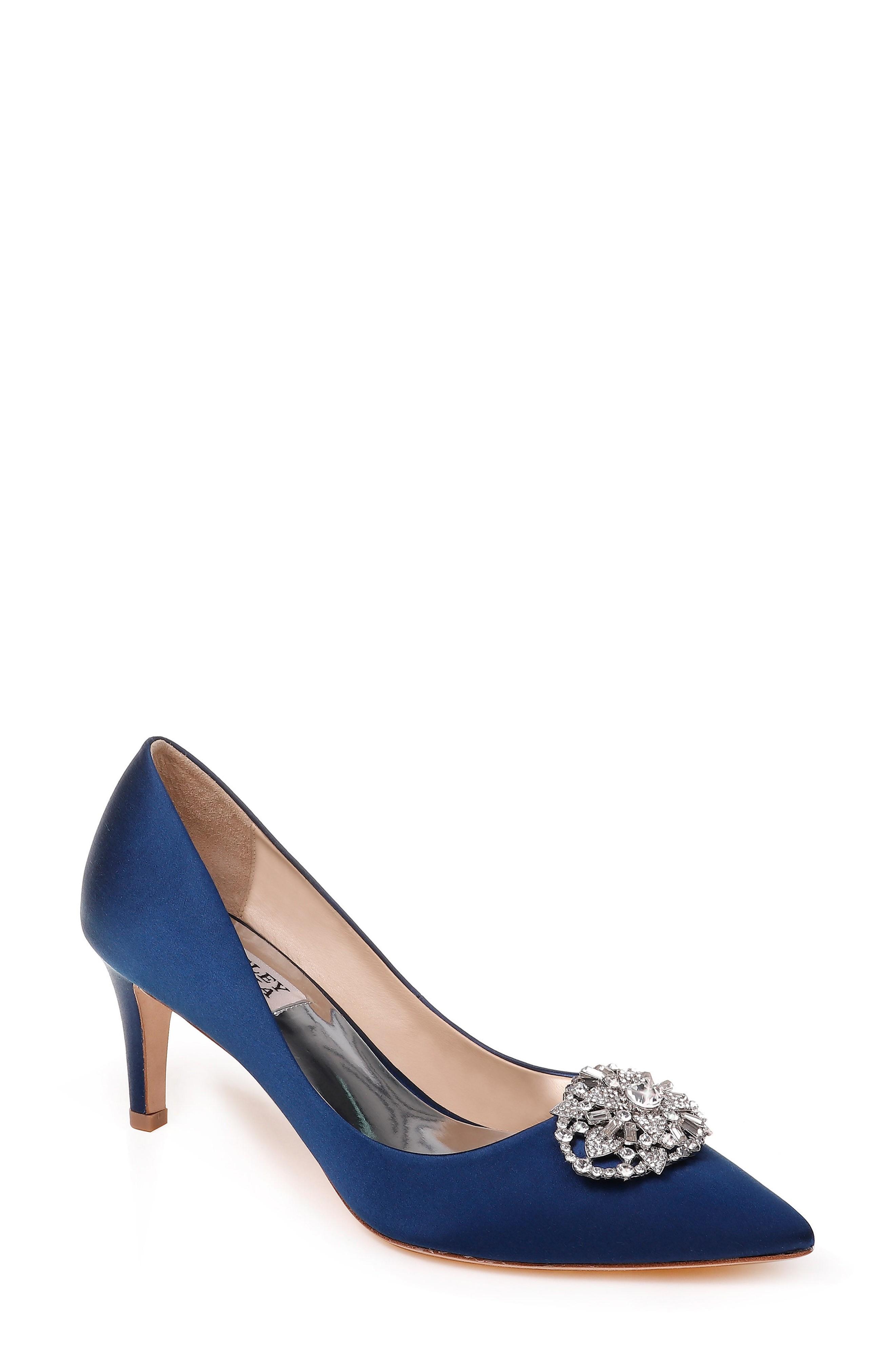 badgley mischka gisela embellished pumps