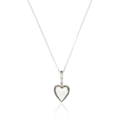 Lily & Roo Solid Sterling Silver Heart Charm Necklace