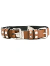 Prada Studded Belt In Brown