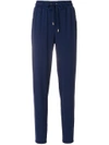 Michael Michael Kors Tapered Jogger Trousers In Blue