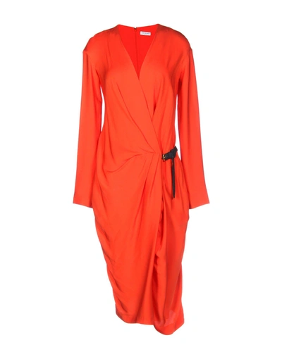 Vionnet Knee-length Dress In Orange