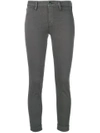 J Brand Anja Mid Rise Jeans In Grey