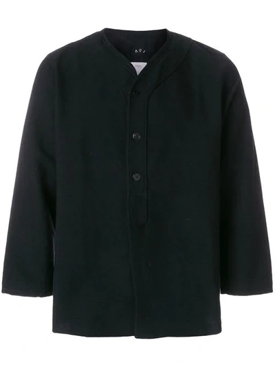 Visvim Cropped Sleeves Shirt Jacket In Black