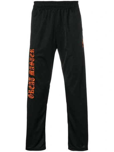 Omc Embroidered Logo Track Trousers In Black