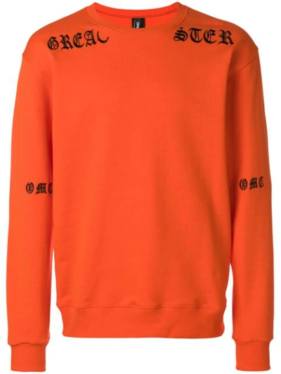 Omc Embroidered Logo Sweatshirt In Orange