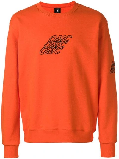 Omc Logo-print Sweatshirt In Orange